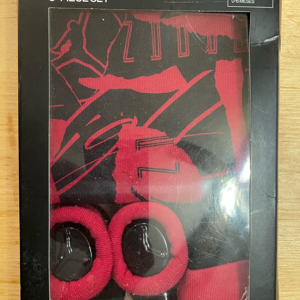 Jordan Kids Matching Set - Black and Red